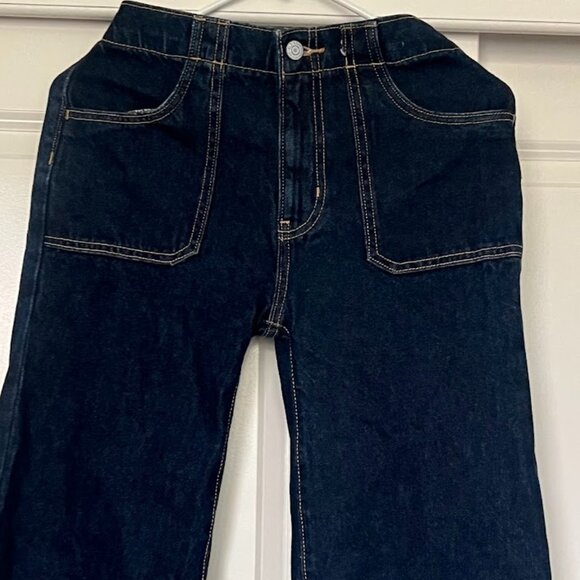 Old Navy High Rise Baggy Wide Leg Elastic Waist Jeans Size XL (12) - Picture 3 of 11